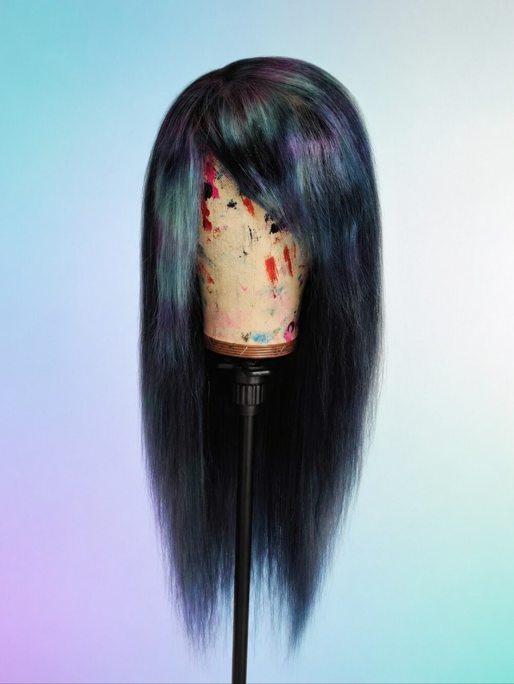 Mermaid Human Hair Scene Queen Wig, 26 Inch 13x6 Lace Front